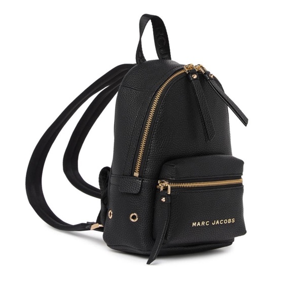 MARC JACOBS Black Pebbled Leather Mini Backpack Everyday Explorer Backpack Bag - Picture 17 of 17